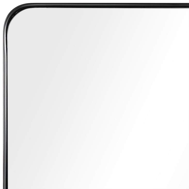 Image 3 Ultra Brushed Black 22" x 30" Rectangular Framed Wall Mirror more views