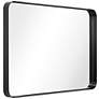 Ultra Brushed Black 24" x 36" Rectangular Framed Wall Mirror