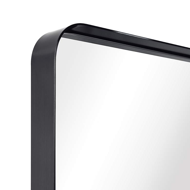 Image 5 Ultra Brushed Black 24" x 36" Rectangular Framed Wall Mirror more views