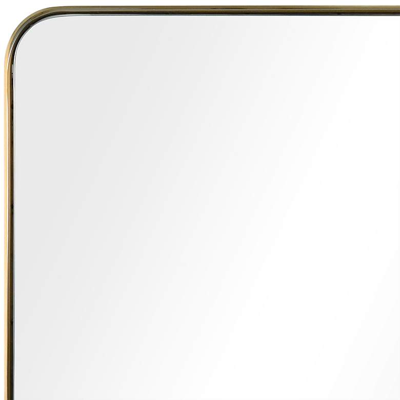 Image 3 Ultra Brushed Gold 22" x 30" Rectangular Framed Wall Mirror more views
