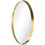 Ultra Brushed Gold 24" x 36" Oval Framed Wall Mirror