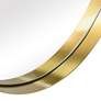 Ultra Brushed Gold 24" x 36" Oval Framed Wall Mirror