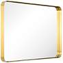 Ultra Brushed Gold 24" x 36" Rectangular Framed Wall Mirror