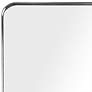 Ultra Brushed Silver 18" x 48" Framed Wall Mirror in scene