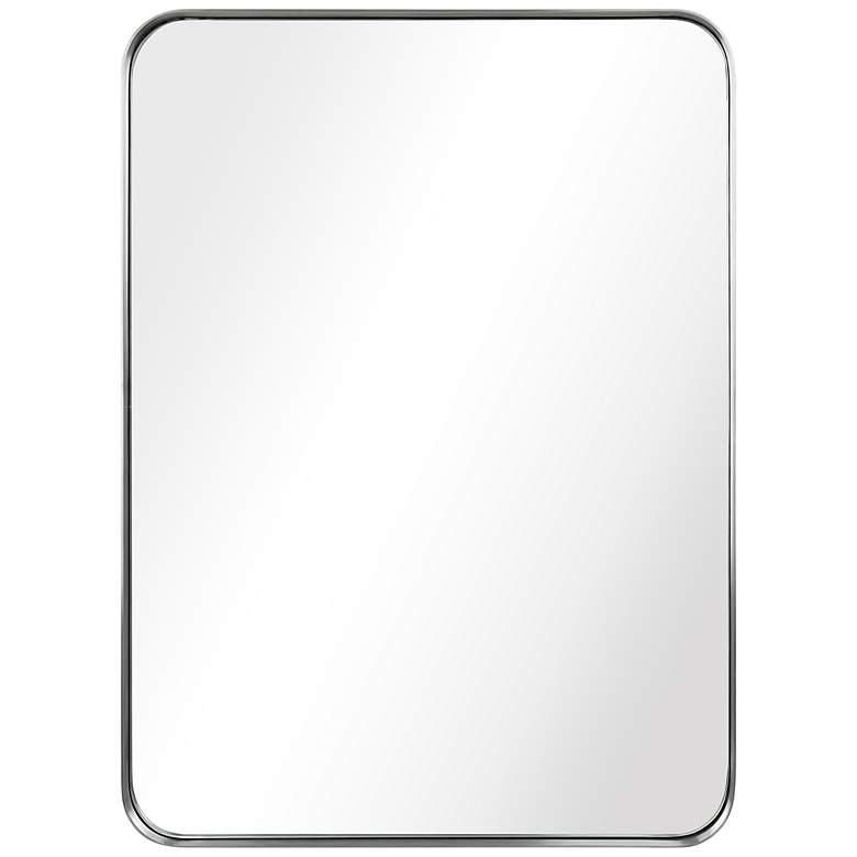 Image 2 Ultra Brushed Silver 22" x 30" Framed Wall Mirror