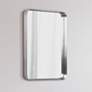 Ultra Brushed Silver 22" x 30" Framed Wall Mirror