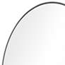 Ultra Brushed Silver 24" x 36" Oval Metal Wall Mirror
