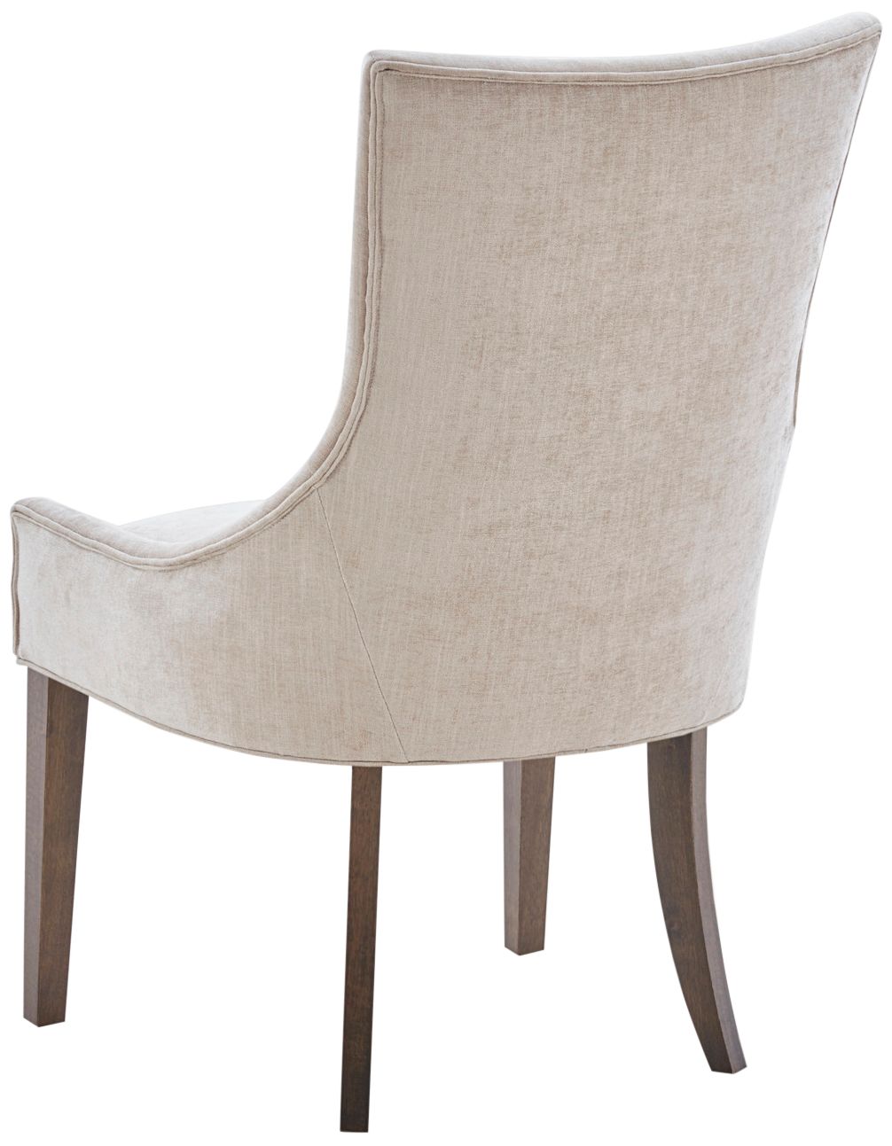 Ultra Cream Chenille Dining Side Chairs Set of 2 in scene