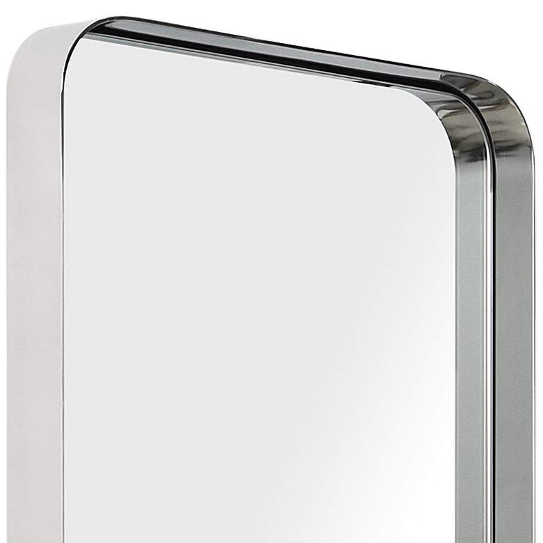 Image 3 Ultra Polished Silver 18" x 48" Rectangular Wall Mirror more views