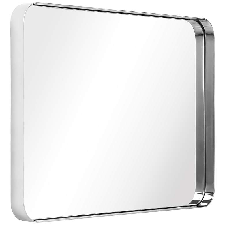 Image 5 Ultra Polished Silver 22 inch x 30 inch Rectangular Wall Mirror more views