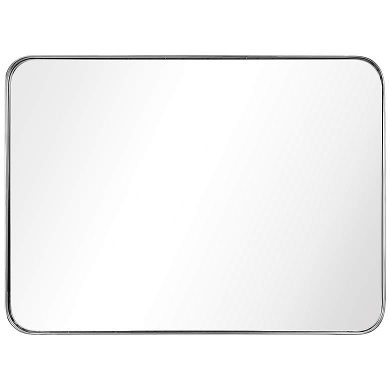 Image 7 Ultra Polished Silver 22 inch x 30 inch Rectangular Wall Mirror more views