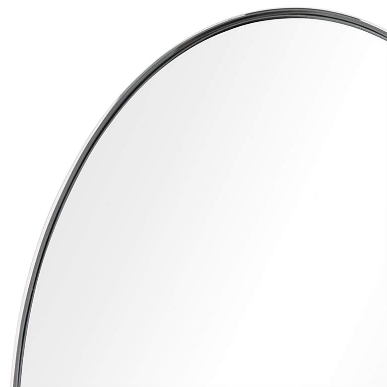 Image 3 Ultra Polished Silver 24" x 36" Oval Metal Wall Mirror more views