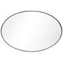 Ultra Polished Silver 24" x 36" Oval Metal Wall Mirror