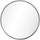 Ultra Polished Silver 30" Round Metal Framed Wall Mirror