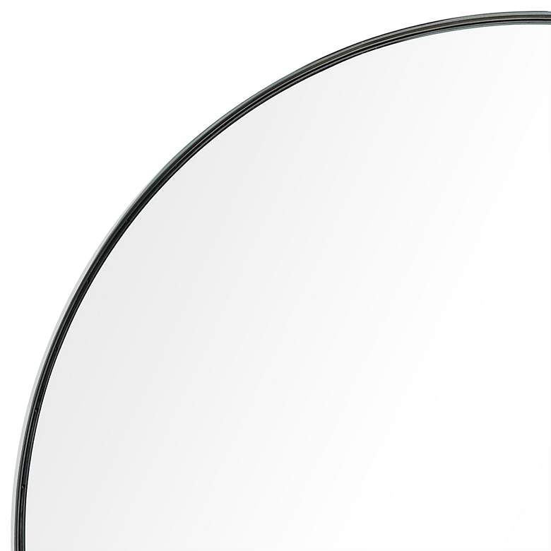 Image 3 Ultra Polished Silver 30" Round Metal Framed Wall Mirror more views