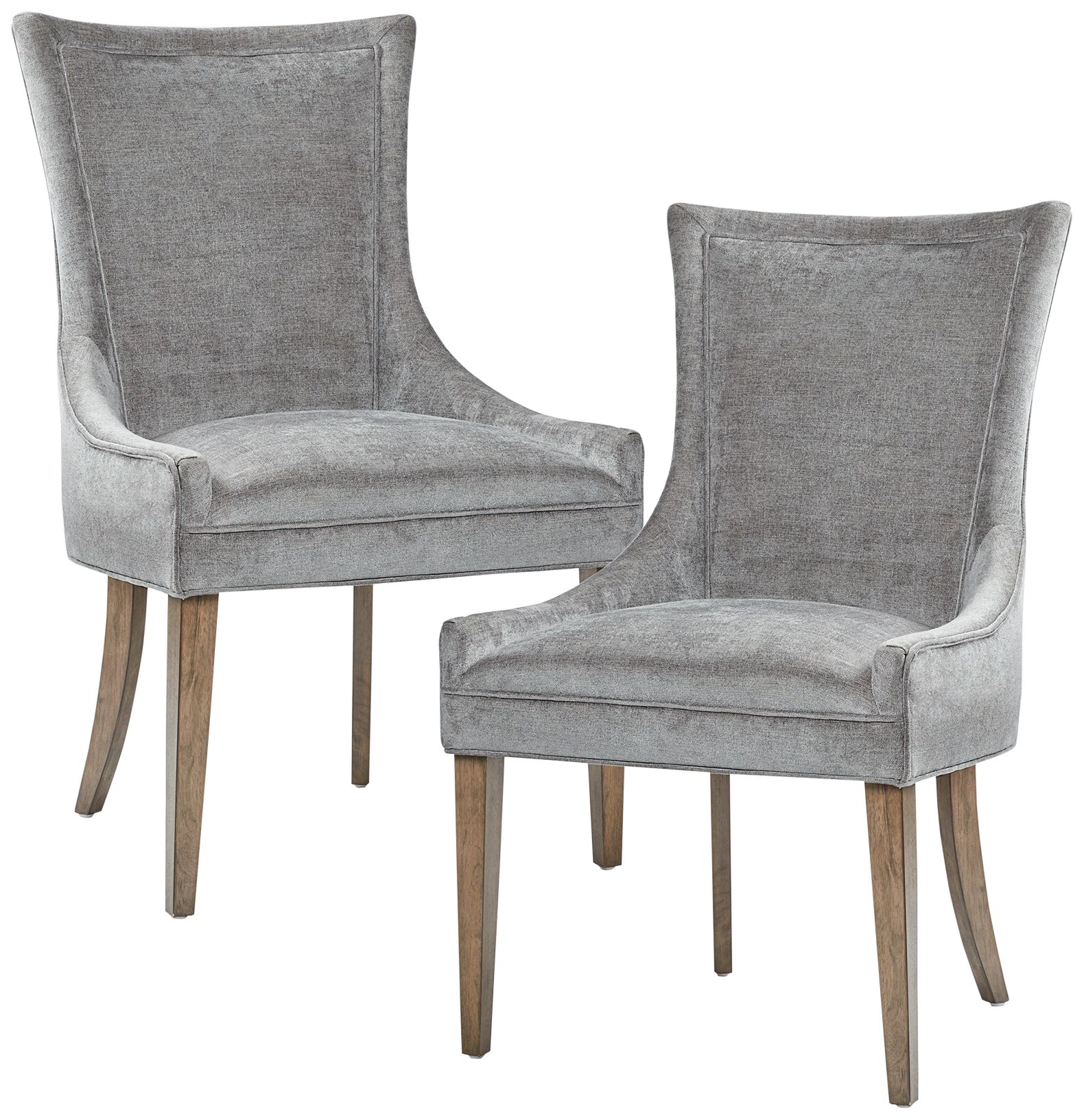 Ultra Slate Dark Gray Dining Side Chairs Set of 2