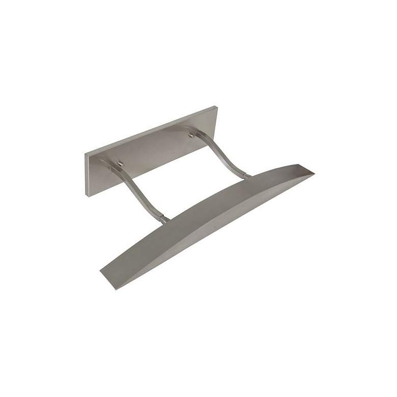 Image 1 Ultra-Wide 24" Wide Satin Nickel Direct Wire Picture Light