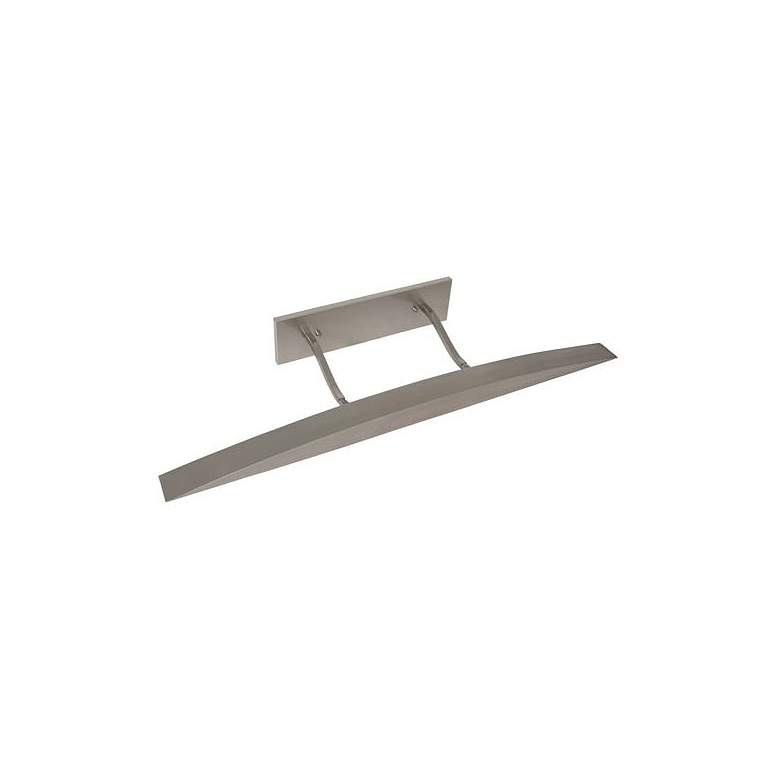 Image 1 Ultra-Wide 36" Wide Satin Nickel Direct Wire Picture Light