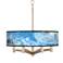 Ultrablue Ava 6-Light Nickel Pendant Chandelier