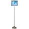 Ultrablue Brushed Nickel Pull Chain Floor Lamp