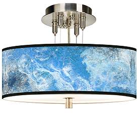 Image1 of Ultrablue Giclee 14" Wide Ceiling Light