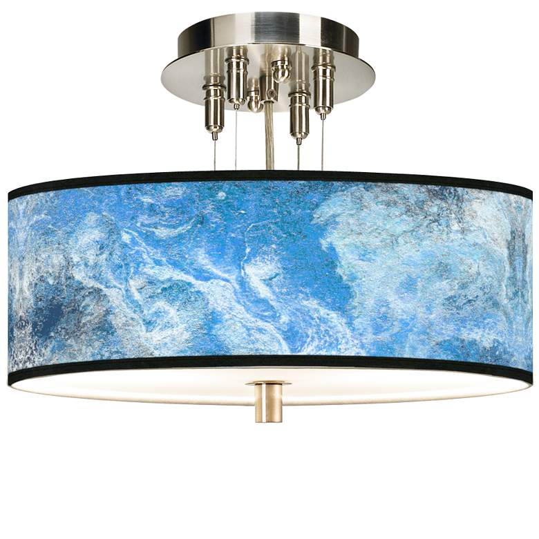 Image 1 Ultrablue Giclee 14" Wide Ceiling Light