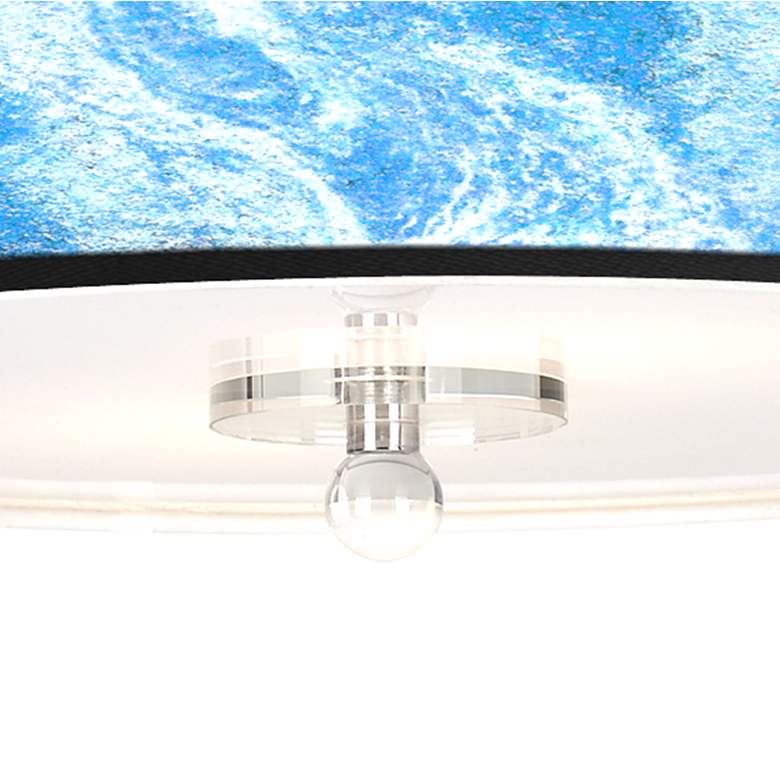 Image 3 Ultrablue Giclee 16" Wide Semi-Flush Ceiling Light more views