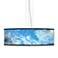 Ultrablue Giclee 24" Wide 4-Light Pendant Chandelier