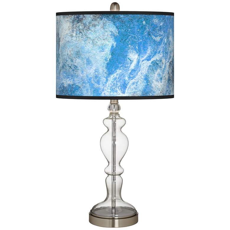 Image 2 Ultrablue Giclee Apothecary Clear Glass Table Lamp