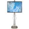 Ultrablue Giclee Apothecary Clear Glass Table Lamp
