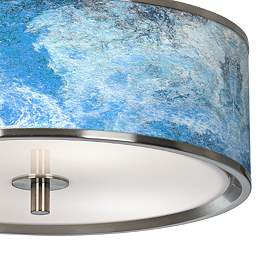 Image3 of Ultrablue Giclee Glow 14" Wide Ceiling Light more views