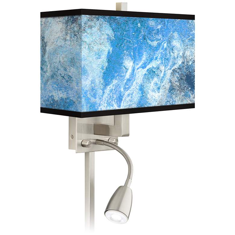 Image 1 Ultrablue Giclee Glow LED Reading Light Plug-In Sconce