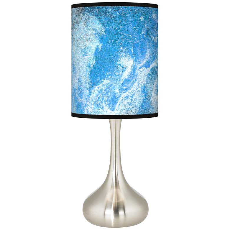 Image 2 Ultrablue Giclee Modern Droplet Table Lamp