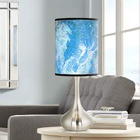 Image1 of Ultrablue Giclee Modern Droplet Table Lamp