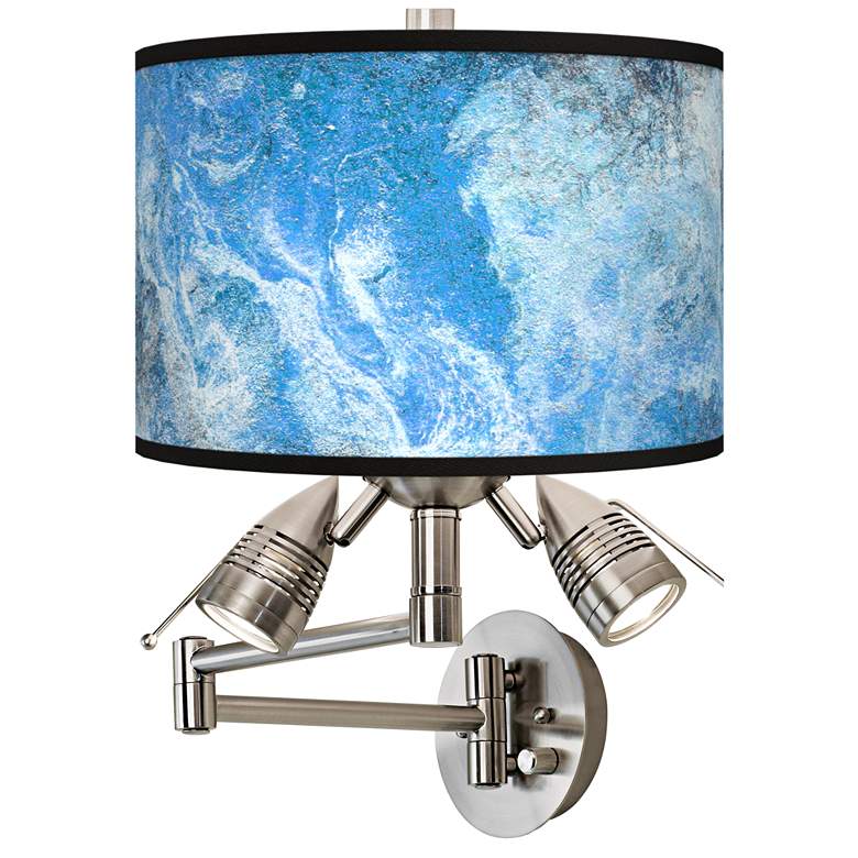Image 1 Ultrablue Giclee Plug-In Swing Arm Wall Lamp