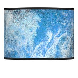 Image1 of Ultrablue Modern Coastal Giclee Glow Lamp Shade 13.5x13.5x10 (Spider)