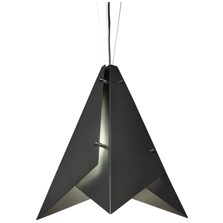 Image 1 UltraLights Akira 22" Wide Dark Iron LED Retrofit Pendant Light