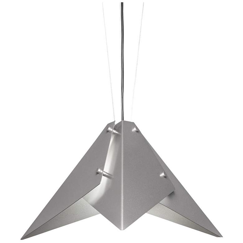 Image 1 UltraLights Akira 24" Wide Satin Pewter LED Retrofit Pendant Light