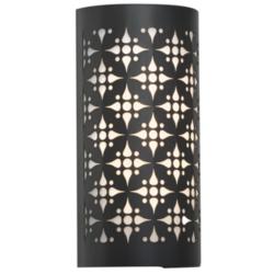 UltraLights Akut 11 3/4"H Black and Opal ADA LED Retrofit Wall Sconce