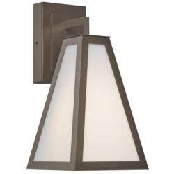 UltraLights Akut 15 1/2" High Smokey Brass LED Retrofit Wall Sconce