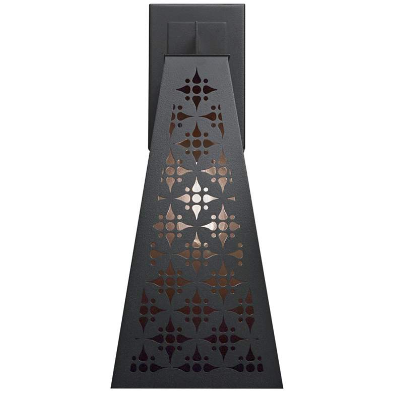 Image 1 UltraLights Akut 19 1/2" High Black Wall Sconce