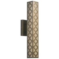 UltraLights Akut 24 1/2"H New Brass and Opal LED Outdoor Wall Light
