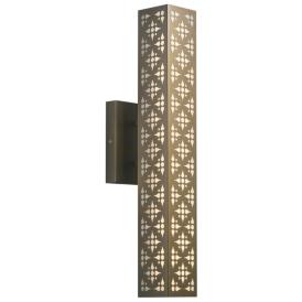 UltraLights Akut 24 1/2"H New Brass and Opal LED Outdoor Wall Light UltraLights Akut 24 1/2"H New Brass and Opal LED Outdoor Wall Light