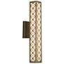 UltraLights Akut 25" High Bronze 0-10V Dimming LED Wall Sconce