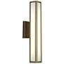 UltraLights Akut 25" High Cast Bronze 0-10V Dimming LED Wall Sconce