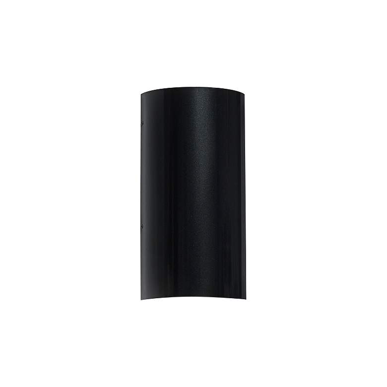 Image 1 UltraLights Basics 11 3/4" High Black Pearl LED Outdoor Wall Light