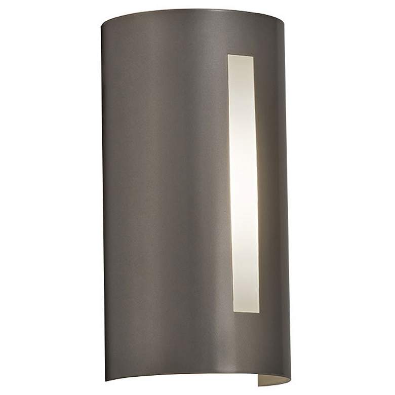 Image 1 UltraLights Basics 12" High Satin Pewter ADA 0-10V LED Wall Sconce