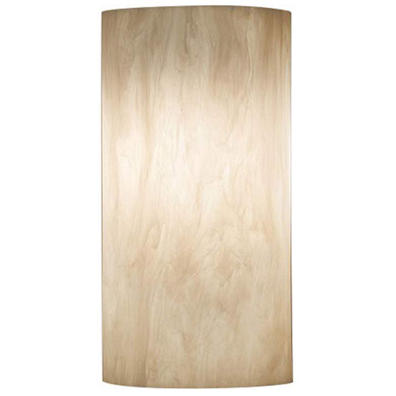 Image 1 UltraLights Basics 14"H Faux Alabaster Triac LED Outdoor Wall Light