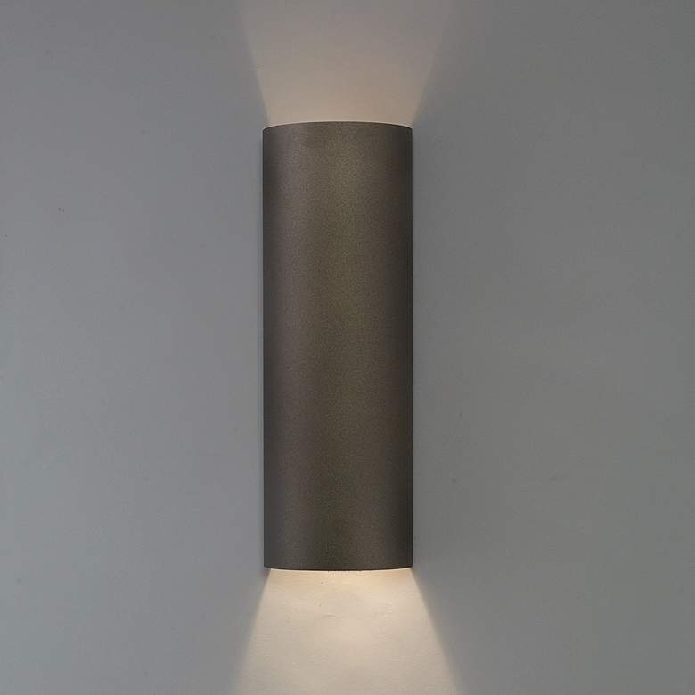 Image 2 UltraLights Basics 17 3/4"H Cast Bronze Triac LED Outdoor Wall Light more views