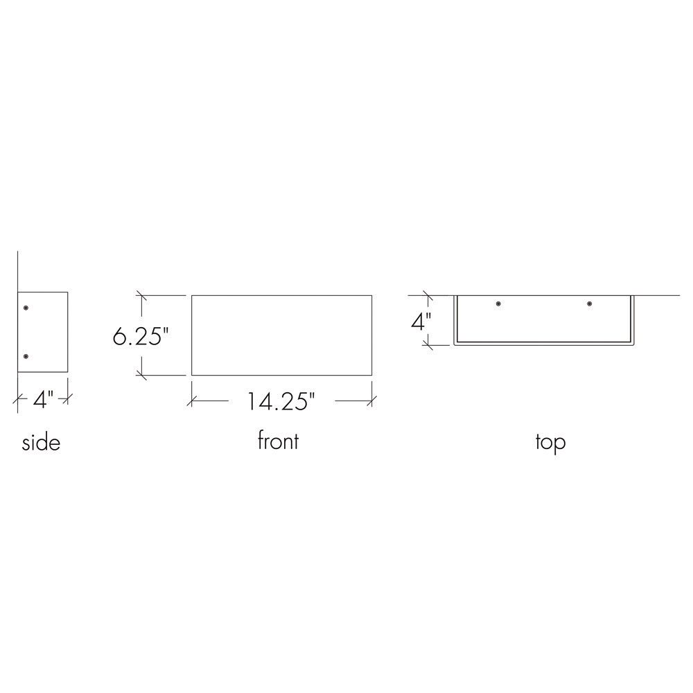 Image 3 UltraLights Basics 6.25" White Swirl ADA LED Outdoor Light Made to Order more views